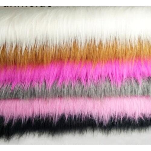 7CM Artificial Fox Fur Long Pile Clothing Plush Fabric For DIY Sewing Home Decoration Garment Women Dress Bag Quilting Cloth