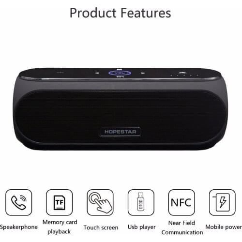 Wireless Bluetooth Boombox Subwoofer Waterproof Outdoor Portable Bass Dual sound box Rechargeabl Support TF Player card/usb AUX