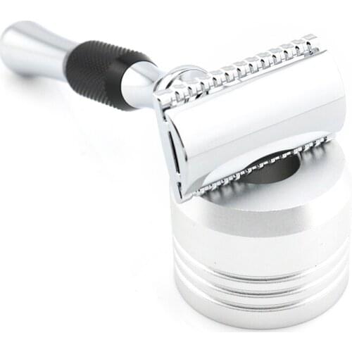 Double Edge Safety Razor Shaving Razor Black Manual Razor Classic Style 12.7CM Long Handle HL7 Lyrebird NEW