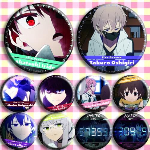 1pc Naka no Hito Genome [Jikkyouchuu] Karin Sarayashiki Cool Badges Brooch Iocns