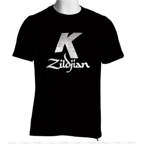 Zildjian K Percussion Drums Cymbal Logo Black Full-figured T-Shirt Mens Tshirt S To 3xl 2020 Summer T Shirt