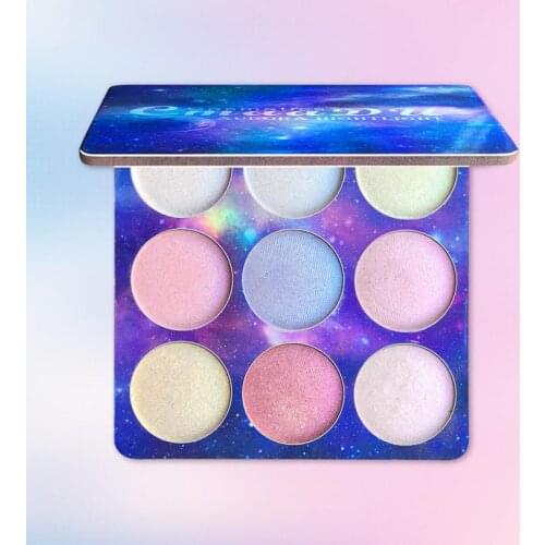 CmaaDu 9 Colors/set Professional Natural Glitter Eye Shadow Powder Palette Shimmer Makeup Palettes Shimmer Eyeshadow TSLM1