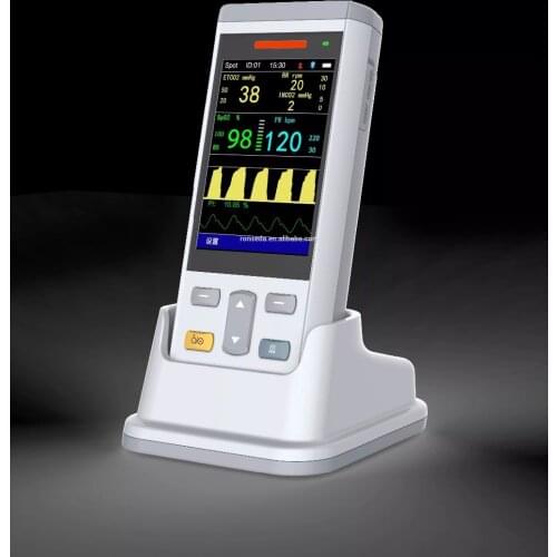 Cheap 3.5inch Handheld Mainstream capnograph monitor ETCO2 monitor,ETCO2 sensor,ETCO2 module H200