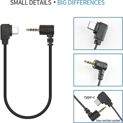 For DJI RSC2 RS2 RONIN-SC Ronin SC RSS Control Cable For Panasonic GH3/GH4/GH5/GH5S/G6G7/G85/GX9 2.5mm TRRS to Type-c