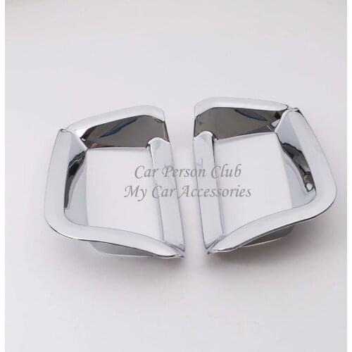 For Toyota Land Cruiser Prado FJ150 2018 Rear Tail Fog Light Cover Foglight Lamp Trims Exterior Chrome Car-Styling Accessories