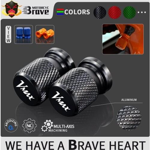 For YAMAHA V-MAX VMAX 1200 1700 Motorcycle Front Rear Wheel Tire Valve Stem Caps Covers CNC Aliminum motorbike accessories
