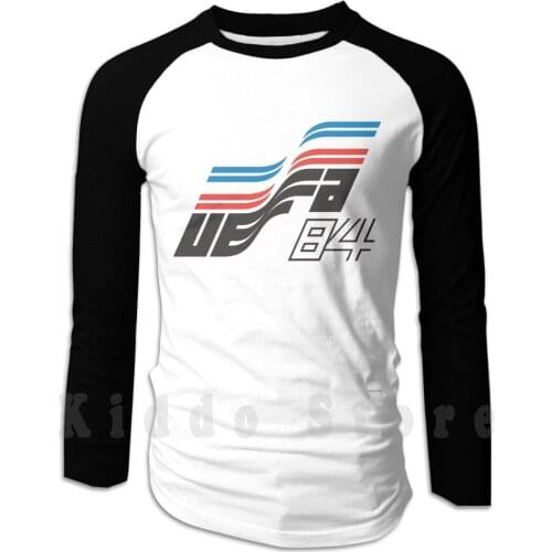 European 1984 Hoodie Long Sleeve European Soccer France 84 Sport Sports Football Old Logo Ball Athlete