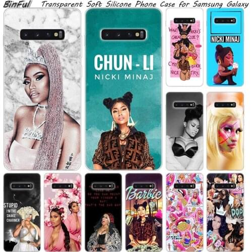 Hot Nicki Minaj Soft Silicone Case For Samsung Galaxy S10 S9 S8 Plus S7 Edge A6 A8 Plus A7 A9 2018 A5 2017 Fashion Cover