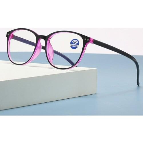 Hot Anti-blue Light Reading Glasses Women Men Ultralight Round Reading Presbyopic Glasses Diopters +1.0 1.5 2.0 2.5 3 3.5 4.0