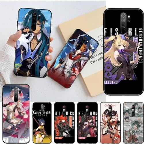 Game Genshin Impact Phone Case for Redmi 9A 8A 7 6 6A Note 9 8 8T Pro Max Redmi 9 K20 K30 Pro