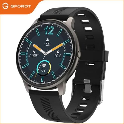 2021 Smart Watch For Men 1.28" Full Circle Screen IP68 Custom Dial Fitness Watches Heart Rate Monitor Weather Display Smartwatch