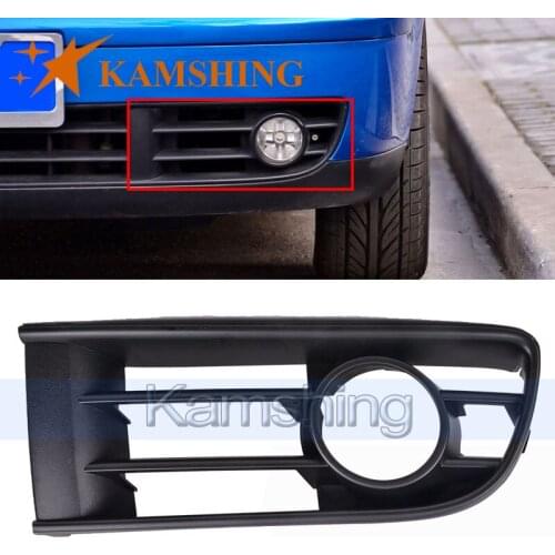 CAPQX For VW Polo 2002 2003 2004 2005 Front Bumper Fog Light Hood Grating Trim Cover Fog Lamp Frame Grilling Shell Garnish Cap