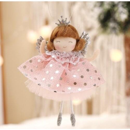 Bubble Girl Cute Sequins Skirt Fairy Tale Wind Heart Angel Birthday Gift Decoration Christmas Tree Ornament Dolls Navidad 2022