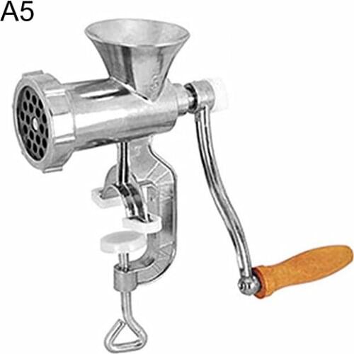 Multifunctional Kitchen Manual Hand Meat Grinder Aluminum Alloy Sausage Mincer With Table top Clamp Kitchen Tools Sausage Maker