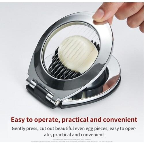 Multifunctional Food Grade Stainless Steel Egg Slicer Eggs Cutting Egg Wedges Fruits Slicing Strawberry Cheese Kitchen Tool
