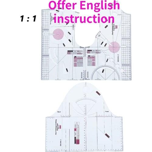 1:1 Fashion Design Ruler Cloth Design School Student Teching Apparel Drawing Templete Garment Prototype Rulers