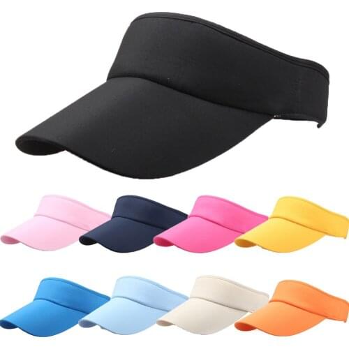 Fashion 2021 Summer Adjustable Men Women Ponytail Caps Sport Headband Classic Sun Hats Sports Tennis Visor Hat Cap High Quality