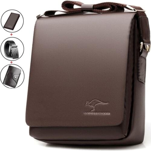 New Arrived Luxury Brand mens Messenger Bag Vintage PU Leather Shoulder Bag Casual Crossbody Bag Male Handbags men bags