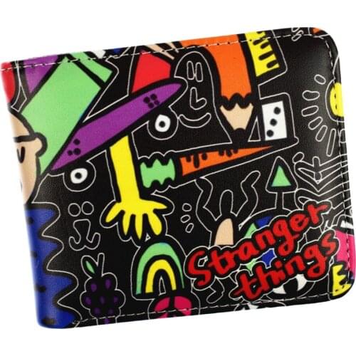 New Comics Pop Style Stranger Things Wallet Short Wallet With Card Holder Zipper Purse