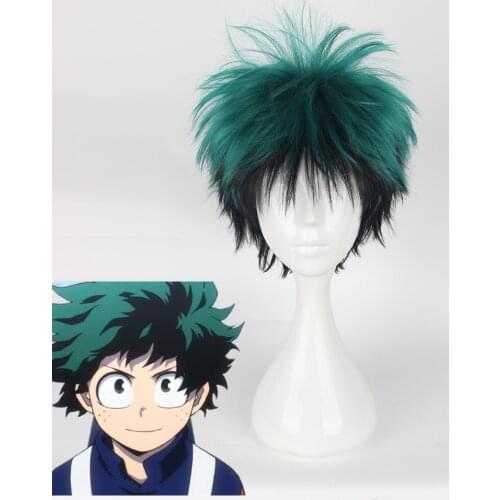 My Hero Academia Cosplay Wigs Midoriya Izuku Cosplay Wigs Heat Resistant Synthetic Anime Boku no Hero Academia Cosplay Wig