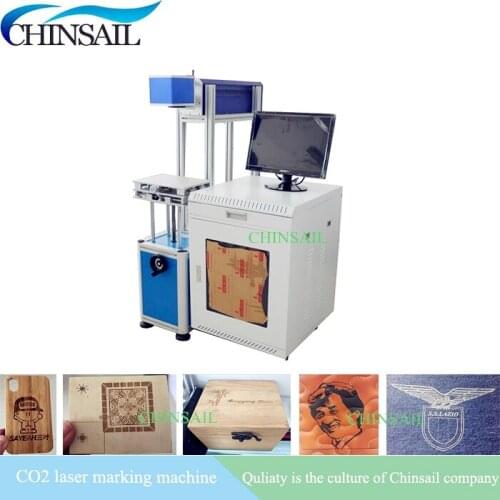 Excellent quality 10w 20w 30w 60w CHINSAIL wood plastic paper laser engraving machine