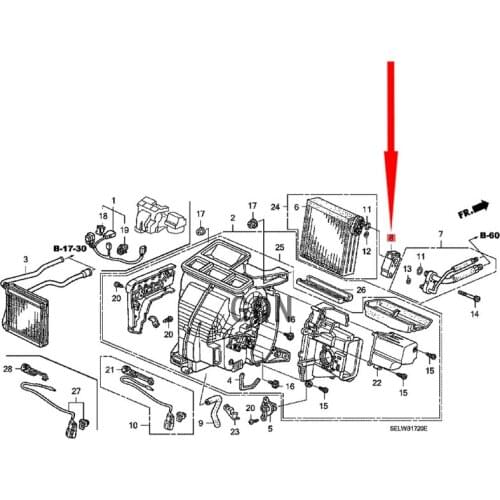 Expansion valve Hon daA CCO RD-2013 engine cooler water tank controller cooling net expansion valve water pipe buckle connection