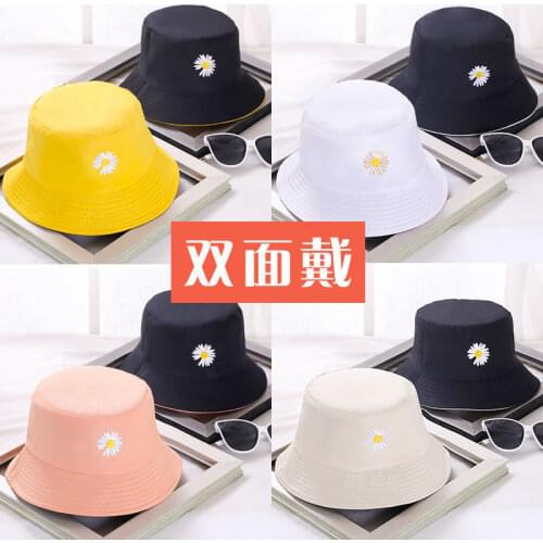Spring Summer Sun Hat Two Sided Bucket Hat Women Men Fashion Cap Girls Double-Sided Bob Ladies Femme Floral Fisherman Hat