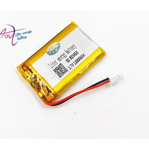 XHR-2P 2.54 1800 MaH 803450 3.7V polymer battery telephone 853448 803550 small pudding