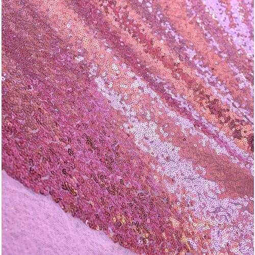 Pink Sequin Fabric, Glitter Full Sequins Fabric for Dress, Full Sequin on Mesh Fabric, Pink Sequins Fabric by the Yard