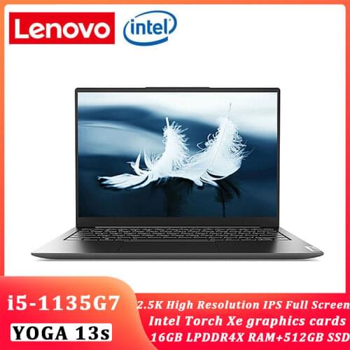 New 2021 Lenovo Yoga 13s Laptop i5-1135G7 16GB RAM 512GB SSD 90Hz 2.5K HD Screen Backlit keyboard ThunderBolt4 WIFI 6 Windows 10
