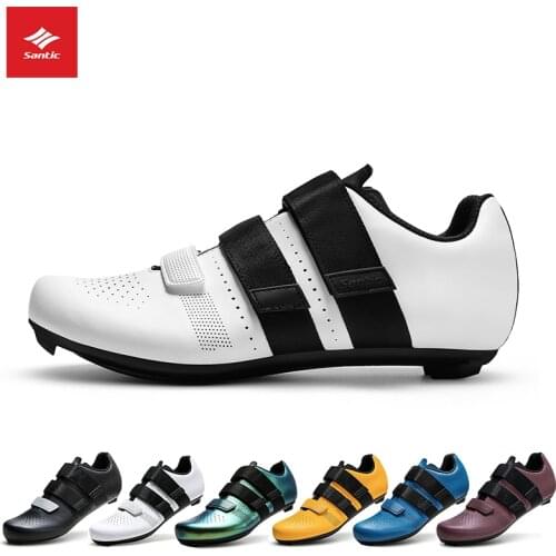 Santic 21NEW Cycling Shoe Lock Men And Women Nylon Bottom Road Bike Lock Shoes Cycling Shoes Ares