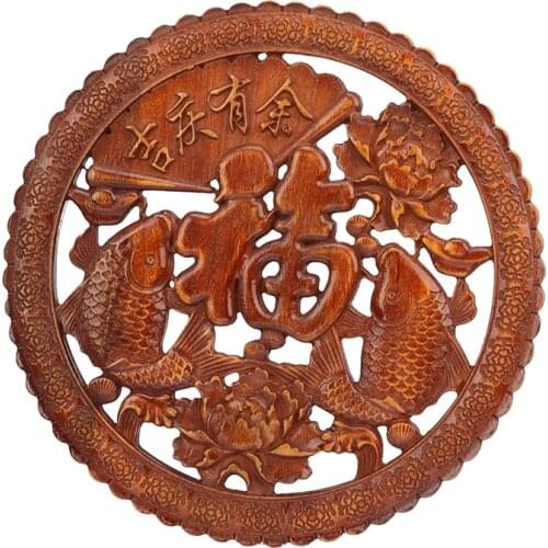 VZLX Wood Carved Applique Frame Corner Onlay Unpainted Furniture Home Door Decor Decoration Accessories Auspicious Celebrate