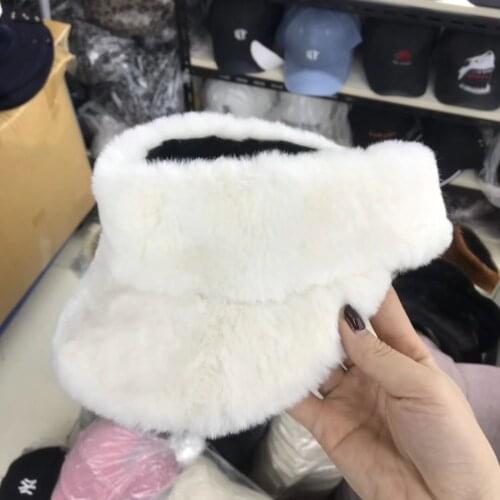 01810-pei03103 winter warm faux fur Leopard grain without visors lady leisure cap men women visors hat