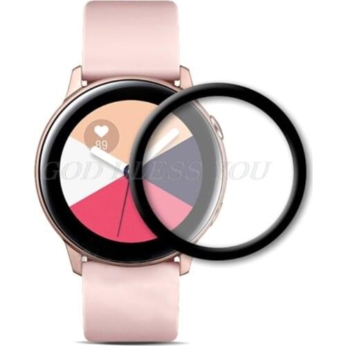1Set Soft Protective Film Transparent Tempered Glass Film Screen Protector for Samsung Galaxy Watch ACTIVE Watchband Accessories