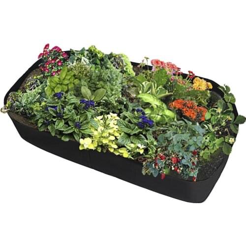 2PCS Planting Bag Pot Orchard Tool Square Strawberry Plant Garden Flower Nursery Bag Vegetable Greenhouse Planter