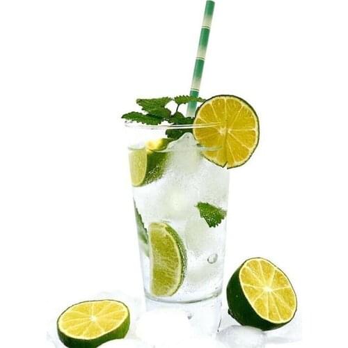 25Pcs Drinking Straw Disposable Flat Mouth Bamboo Pattern Degradable Material Paper Straw Party Supplies Paper camping Straw