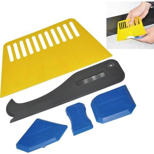 5pcs x Plastic Sealant Spreader Spatula Scraper Cement Caulk Removal Tools Set New