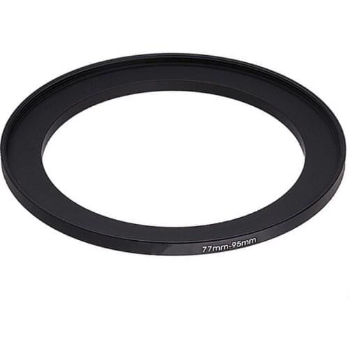 77mm-95mm 77-95mm 77 to 95 Step Up Ring Filter Adapter black