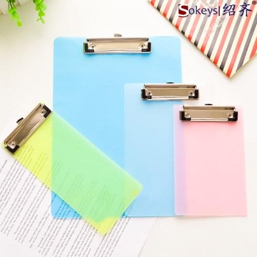 A5/A4 Plastic Clipboard Metal Clip Thick Paper Writing Plate Note Pad Board