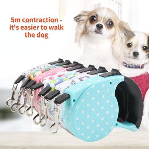 Pet Automatic Retractable Tractor Walking Dog 5 Meters Retractable Rope Available In Many Colors