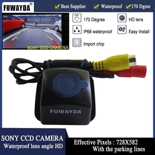 FUWAYDA CAR FOR SONY CCD REAR VIEW Mirror Image CAMERA FOR TOYOTA Prius 06-10/ Camry 09-10/ Aurion 06-11 With Guide Line