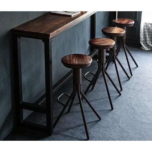 22110 Solid wood bar table and chair. Leisure bar table rotation..1222