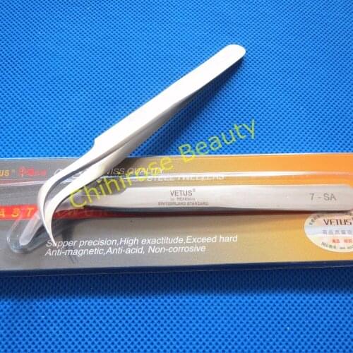 Free shipping 10pcs Eyelash Extension Tweezers VETUS for 3D 6D Volume Lashes