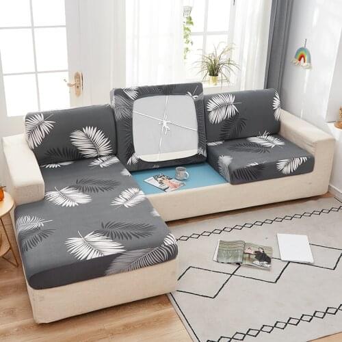 Airldianer Sofa Cushion Cover For Living Room Pets Kids Prinetd Elastic Couch Seat Slipcover Funiture Protector 1/2/3/4 Seater