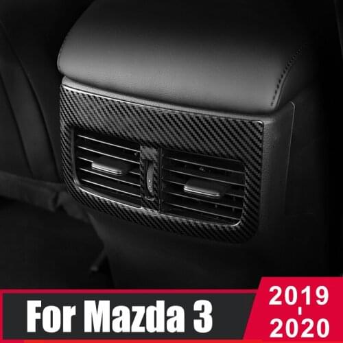 For Mazda 3 Axela 2019 2020 BP Stainless steel Car Rear Air Condition outlet Vent frame Cover Trim Accessories