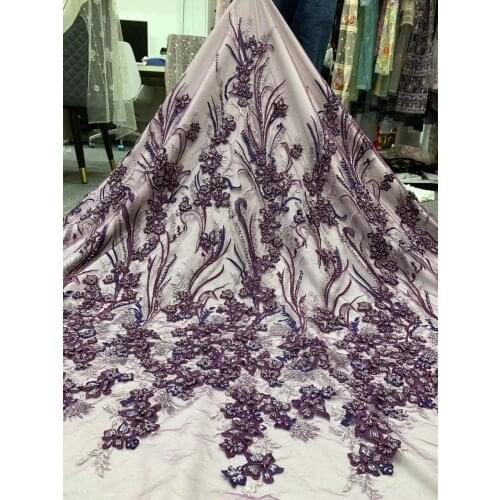 Exquisite hot-selling large flower position handmade bead flower embroidery, suitable for fashionable ladies' skirts