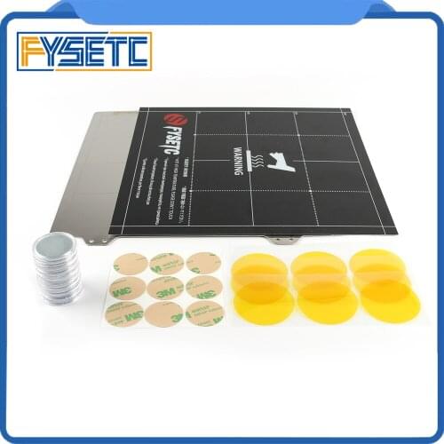 220x220mm Spring Steel Sheet + Magnet + Sticker For Becoming Magnetic Hot Bed Build Surface Plate For Wanhao i3 Anet A8 A6