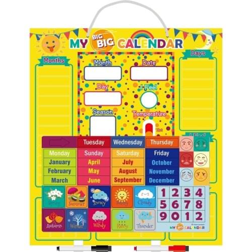 Weather Calendar Magnetic Board Development Learning Enlightenment Children Toys