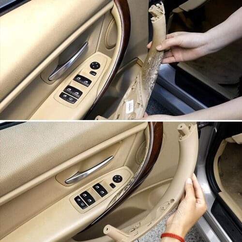 Car Interior Door Handle Pull Trim Cover For BMW F30 F31 F32 F33 F34 F35 F36 F80 Left Right Inner Panel Black Beige