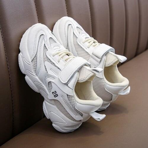 2021 New Childrens Sports Shoes Summer Non-slip Boys Fashion Sneakers Girls Soft Sole Air-mesh Casual Student Running Shoes Hot